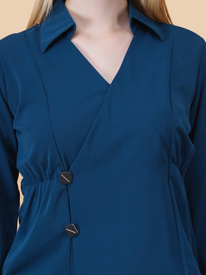 Overlap Pullover Blouse