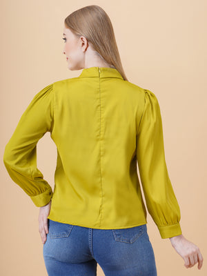 Satin Twist Neck Top