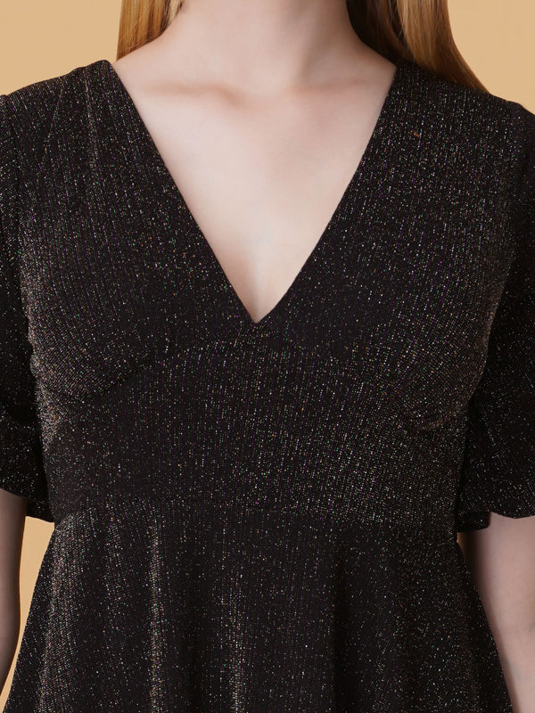 Shimmer A-Line Dress