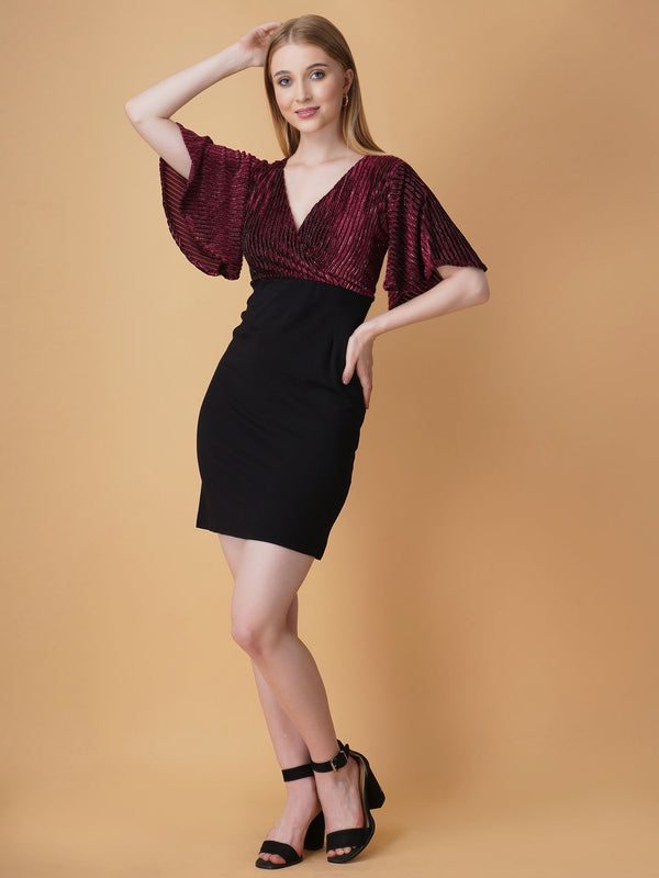 Shimmer Bodycon Mini Dress