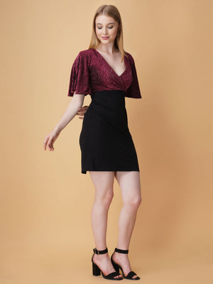 Shimmer Bodycon Mini Dress