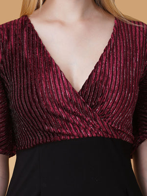 Shimmer Bodycon Mini Dress