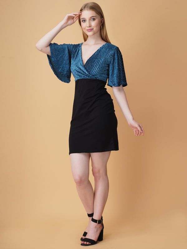 Shimmer Bodycon Mini Dress