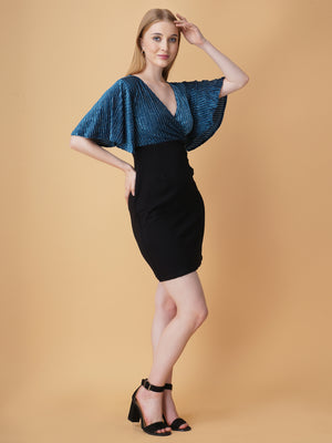 Shimmer Bodycon Mini Dress