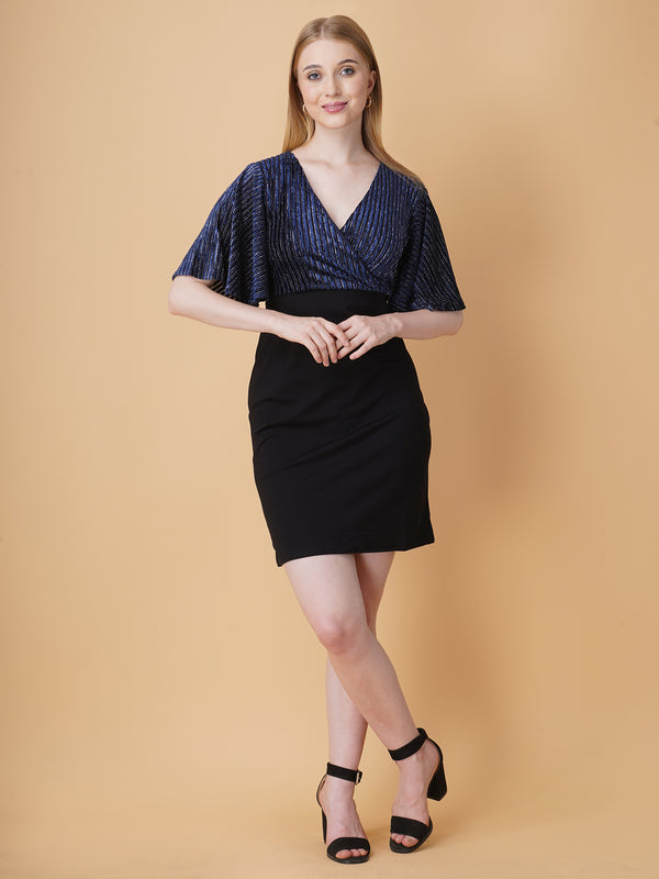 Shimmer Bodycon Mini Dress