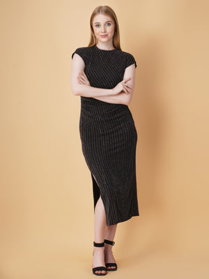 Embellished Slit Bodycon Dress