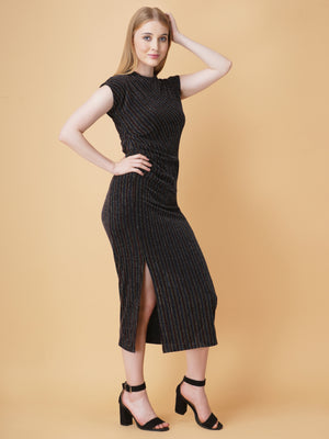 Embellished Slit Bodycon Dress