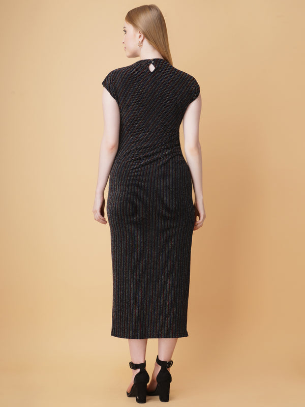 Embellished Slit Bodycon Dress