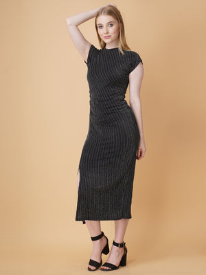 Embellished Slit Bodycon Dress