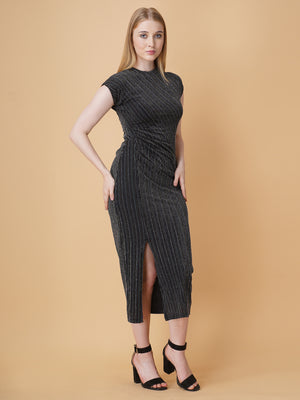 Embellished Slit Bodycon Dress