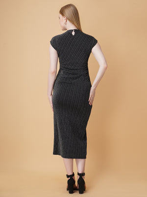 Embellished Slit Bodycon Dress