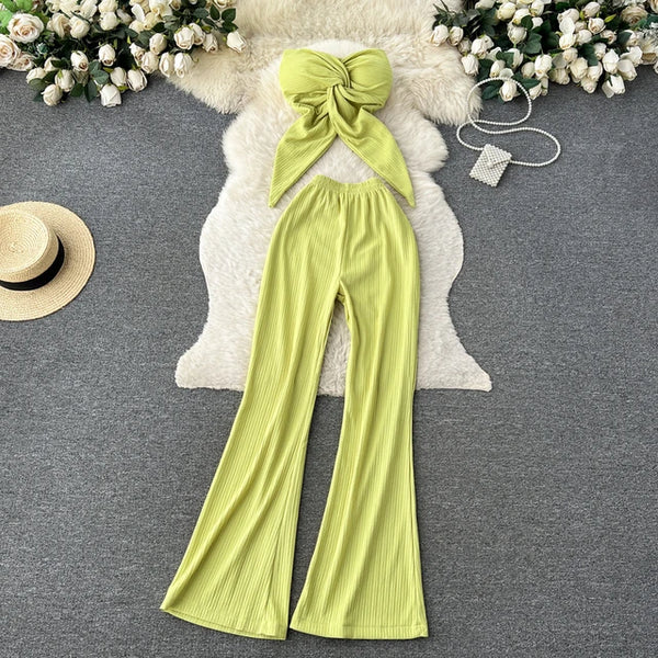 Self Design Padded Tube Co-ord Set