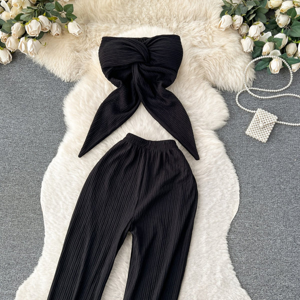 Self Design Padded Tube Co-ord Set