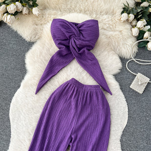 Self Design Padded Tube Co-ord Set