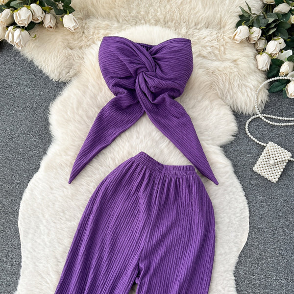 Self Design Padded Tube Co-ord Set