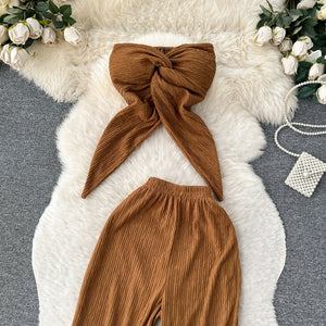 Self Design Padded Tube Co-ord Set