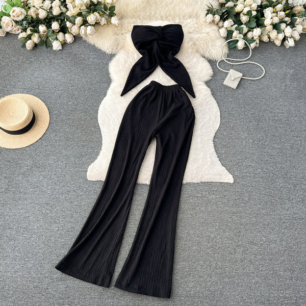 Self Design Padded Tube Co-ord Set